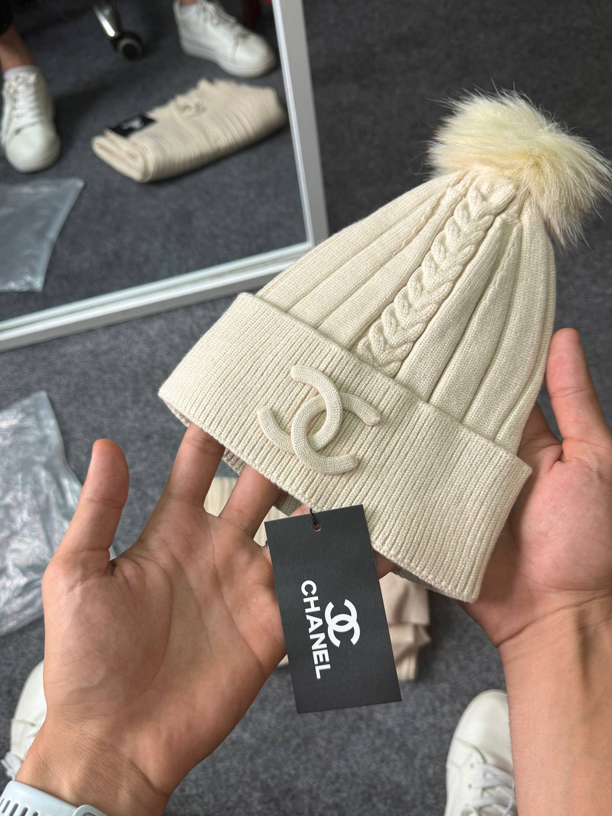 Chanel Cap/Scarf