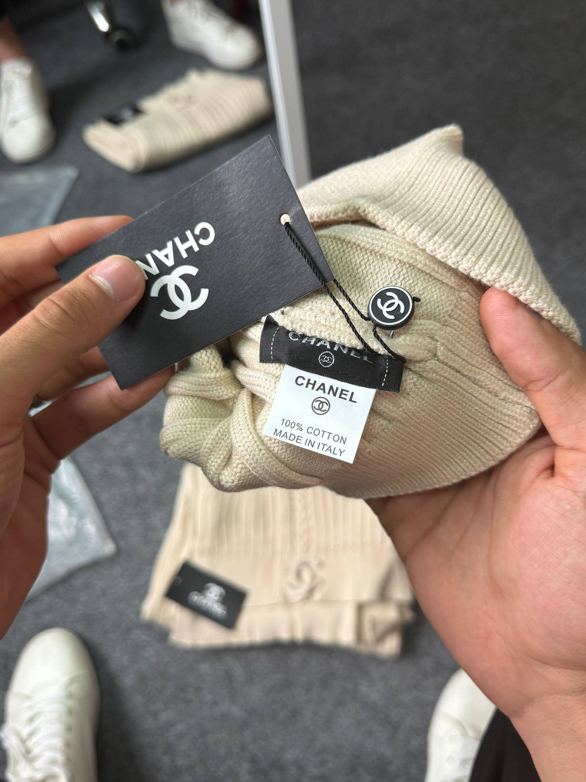 Chanel Cap/Scarf