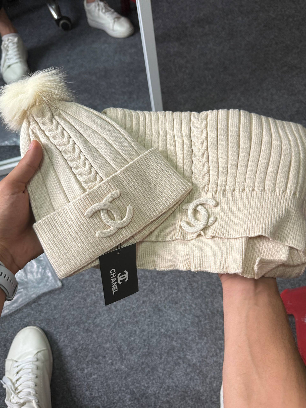 Chanel Cap/Scarf